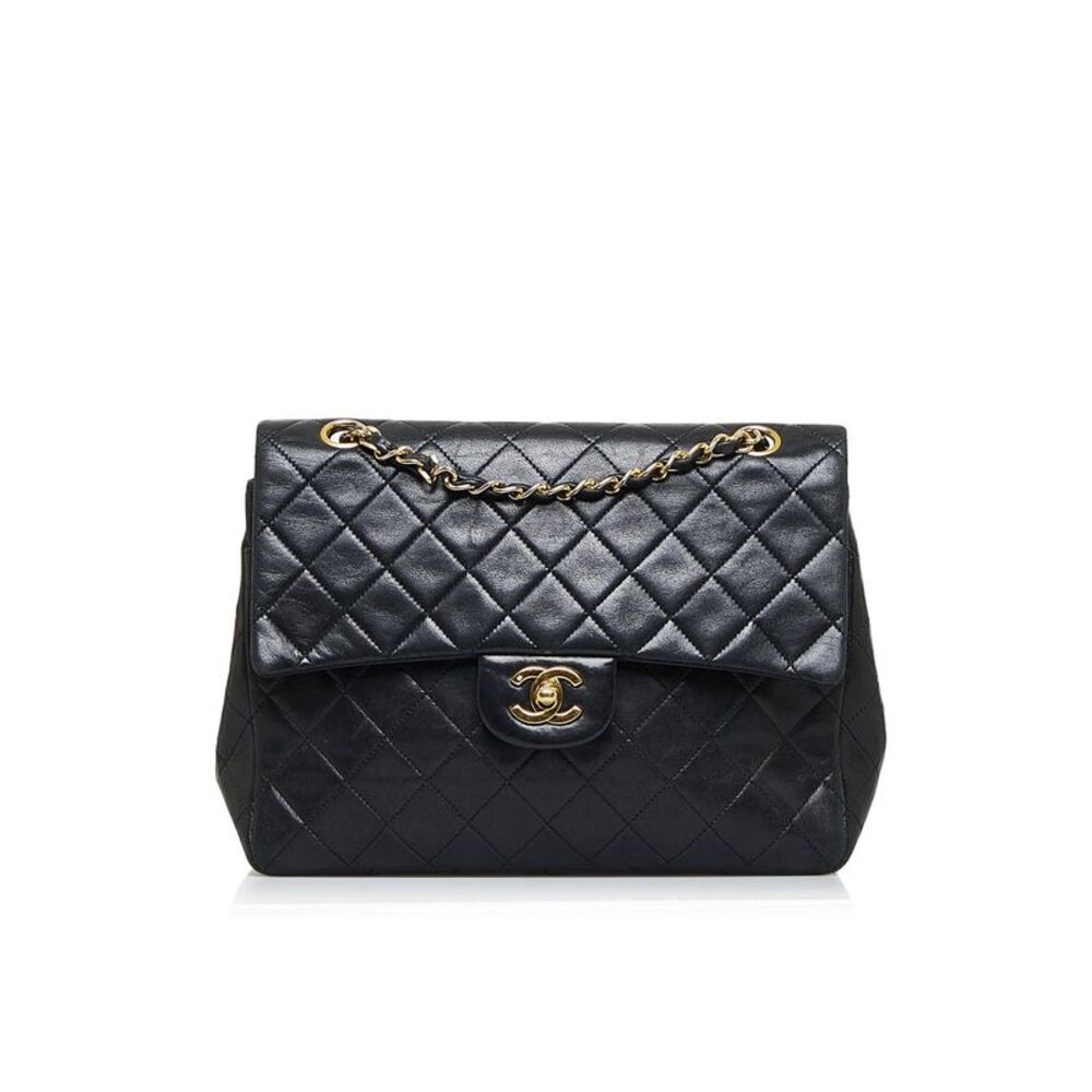 Pre Loved Chanel Medium Tall Classic Lambskin Double Flap - Picture 1 of 8